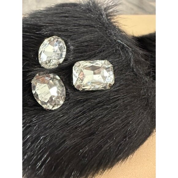 Michael Kors Slippers Slides Delphine Runway Faux Mink Fur Dust Bag Box Slip on - Picture 10 of 10